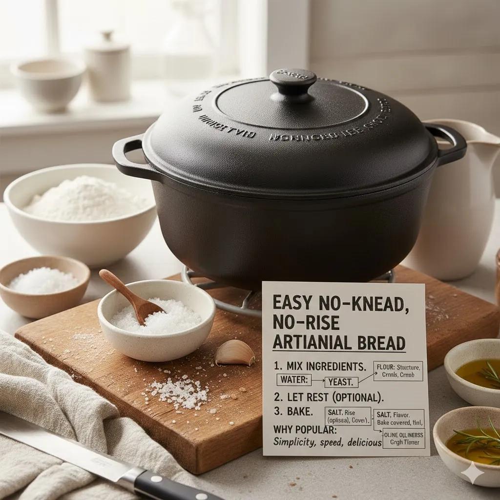 How to Make No Rise Bread the Right Way for a Crispy Dutch Oven Crust