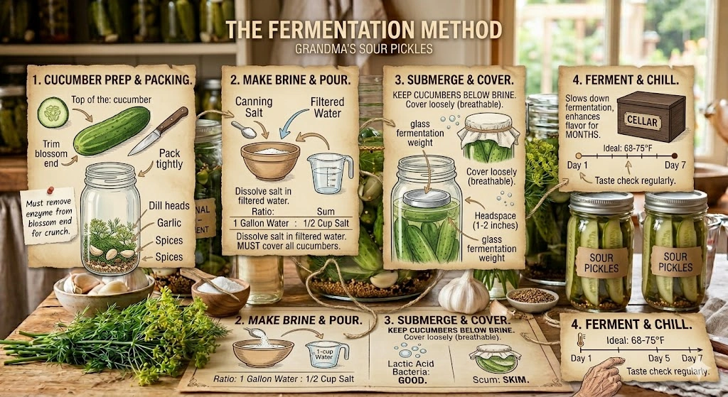 How to Make Sour Pickle Recipe the Right Way (Fermentation Method)