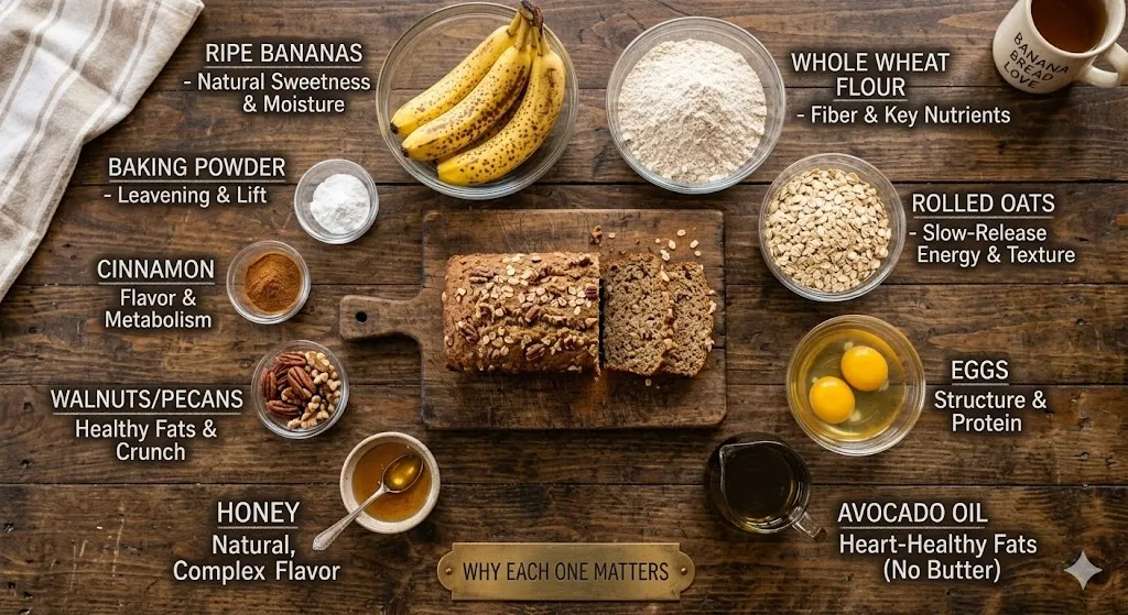 Ingredients and Why Each One Matters in a Healthy banana bread healthy recipe