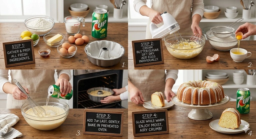 How to Make 7Up Cake from ScratchHow to Make 7Up Cake from Scratch