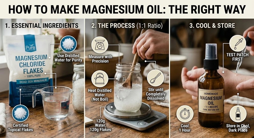 How to Make Magnesium Oil recipe the Right Way
