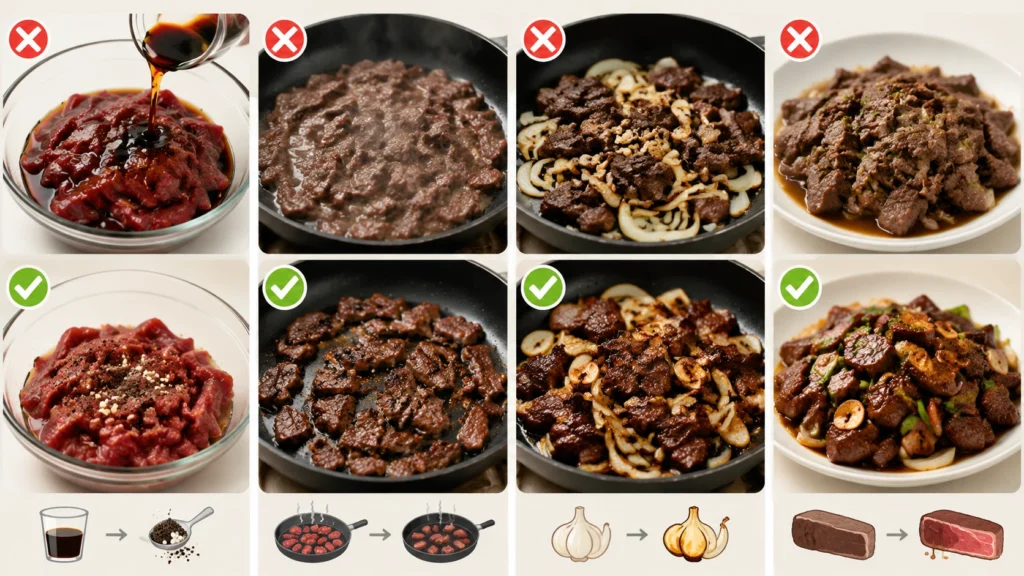 Common Mistakes That Ruin Beef Salpicao
