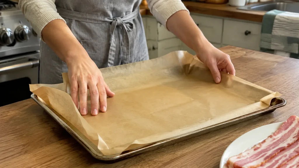Line a rimmed baking sheet.