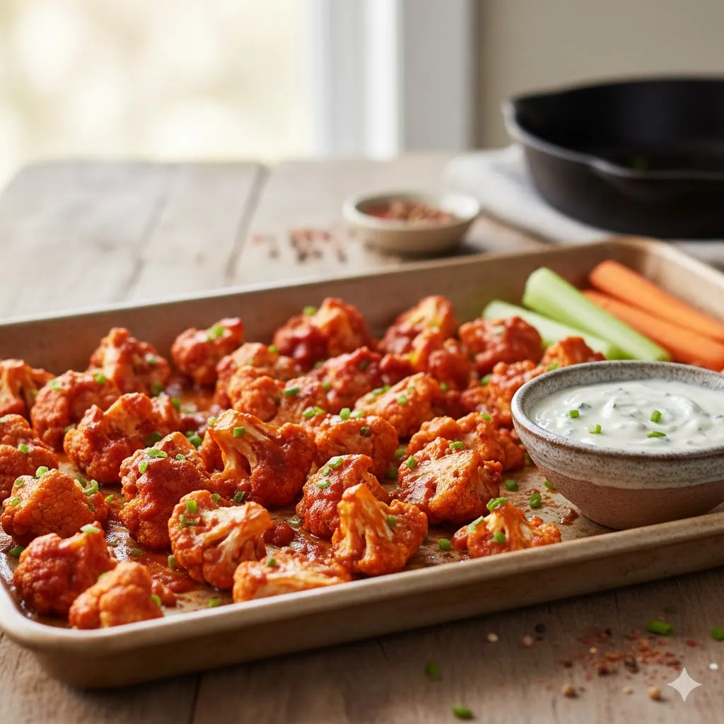 Buffalo Cauliflower Recipe wp recipe maker