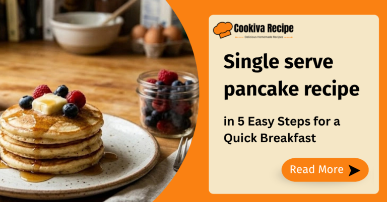 Single serve pancake recipe