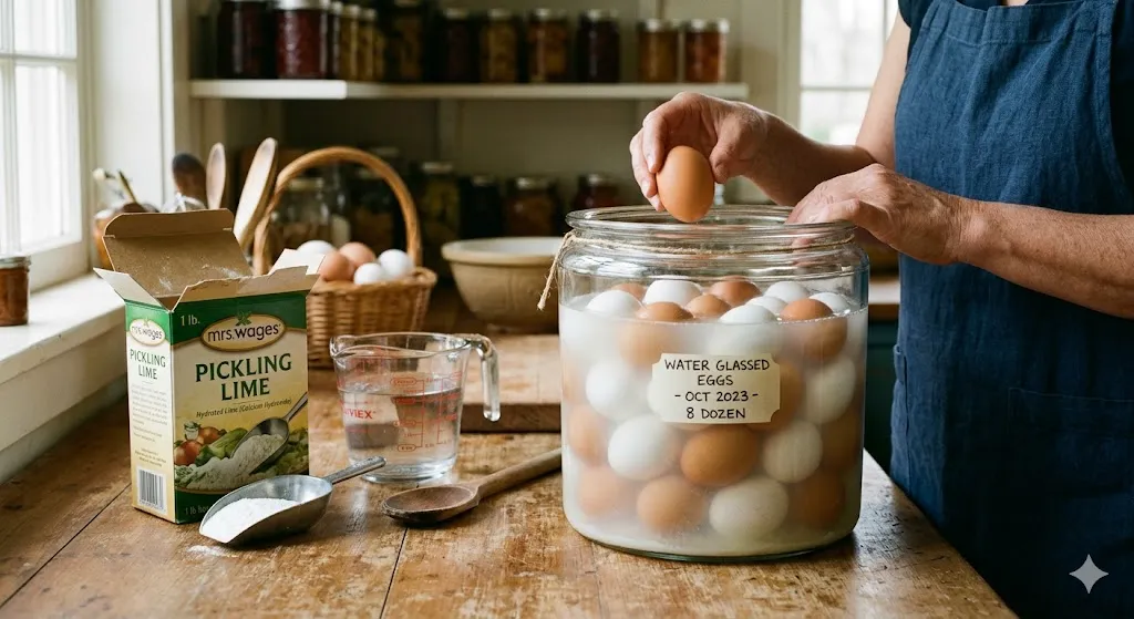 Water Glassing Eggs Recipe