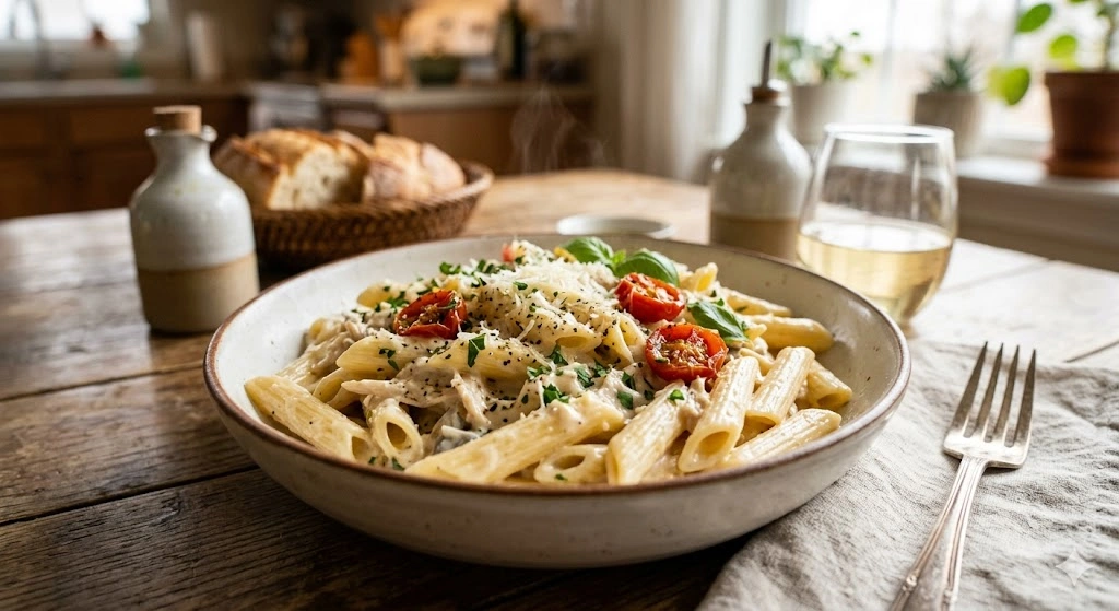 creamy penne pasta recipe