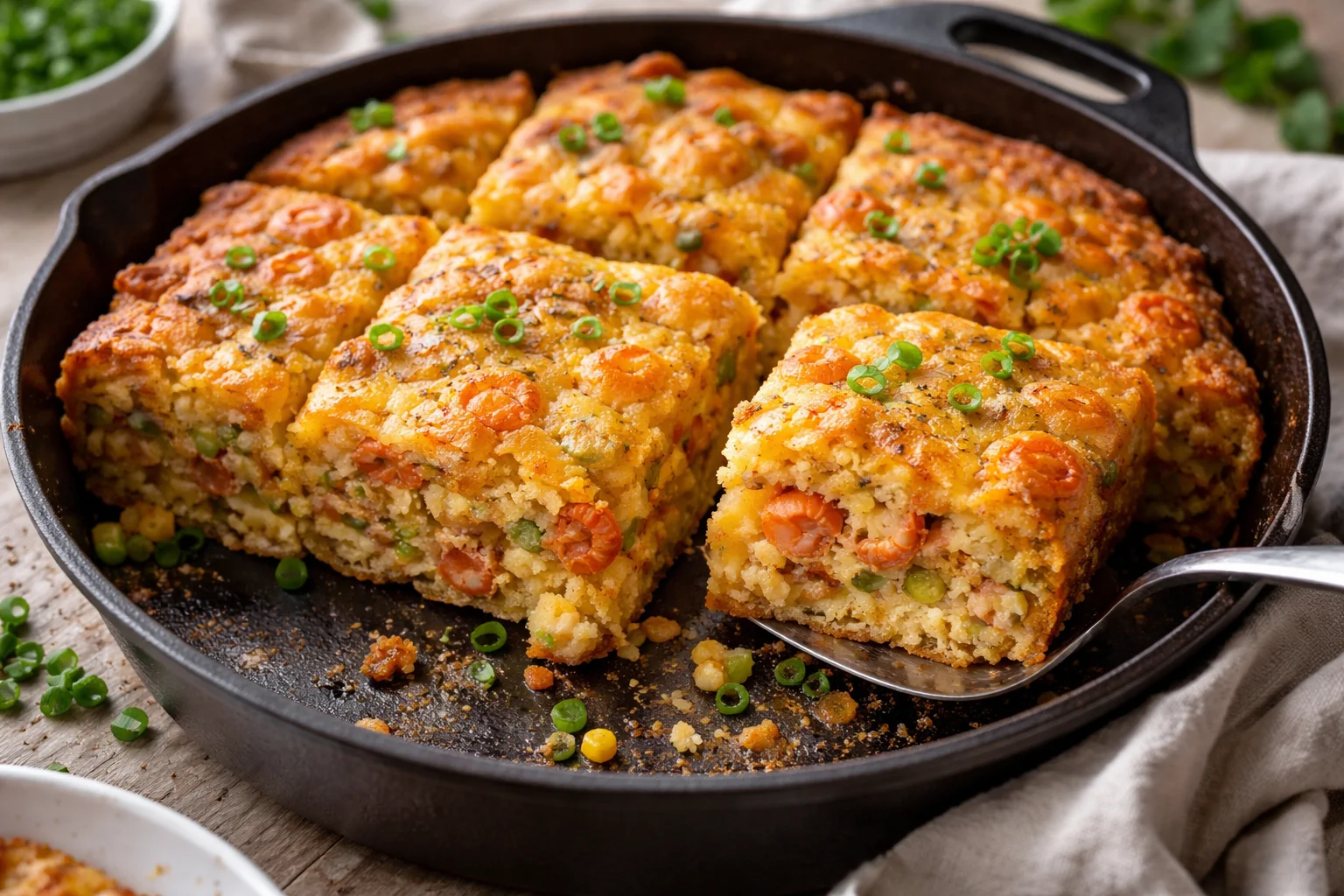 Crawfish Cornbread Recipe