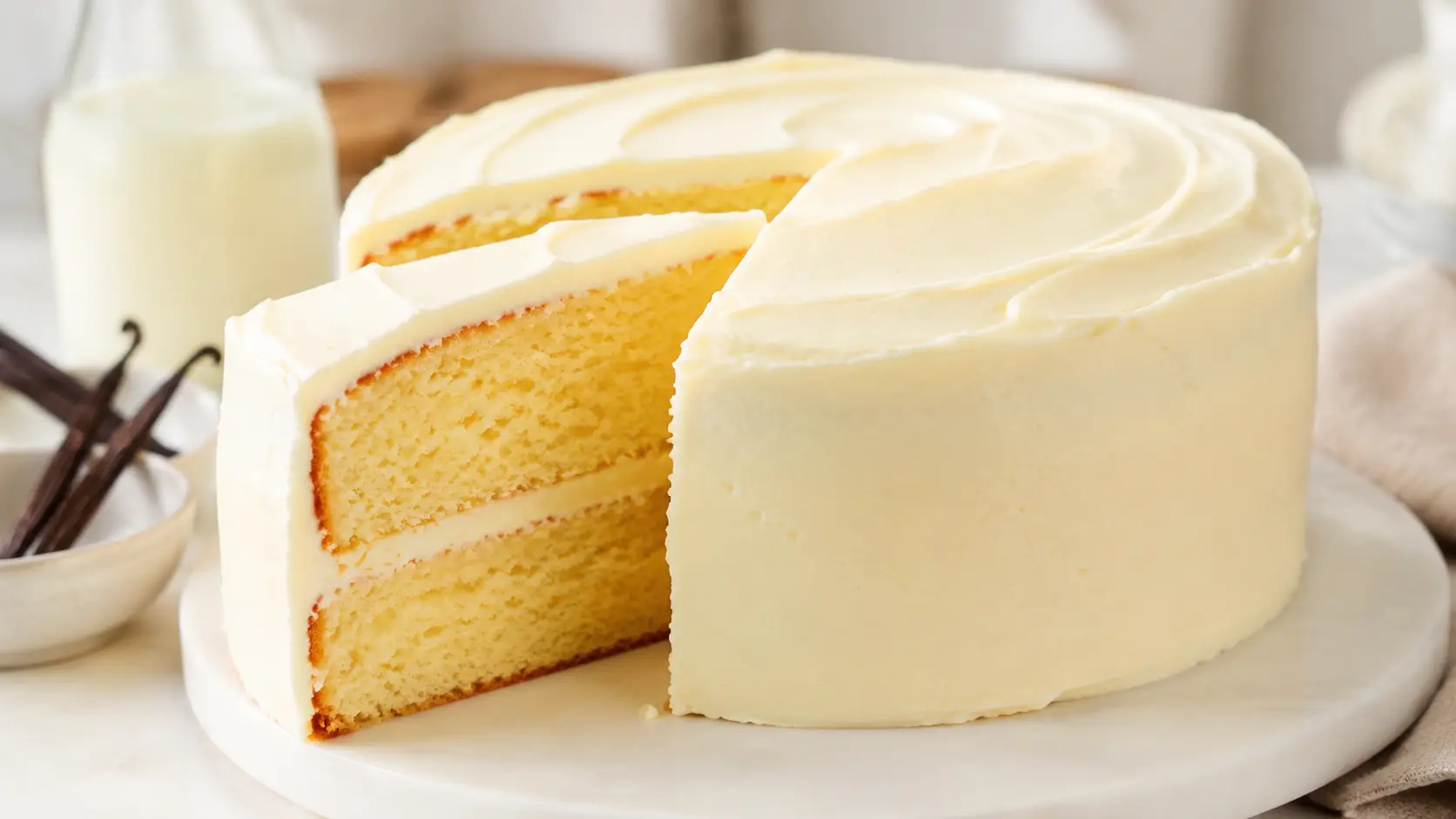fluffy vanilla cake recipe