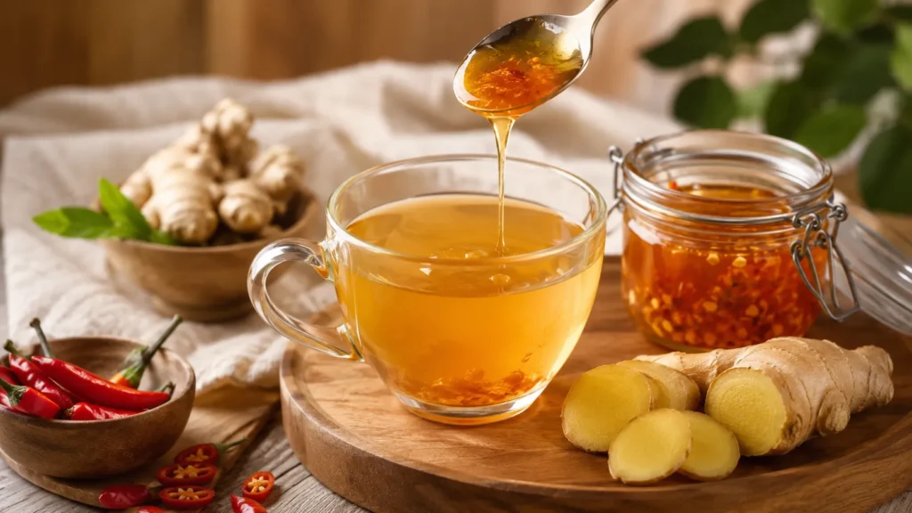 Fire honey with natural ingredients for a healthy lifestyle