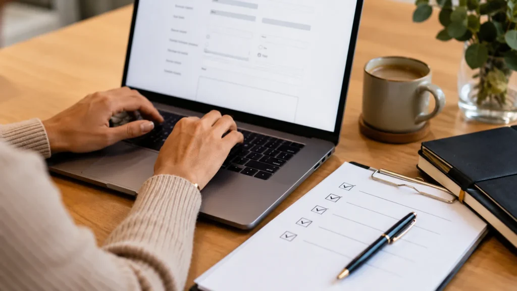 Completing an online ambassador application